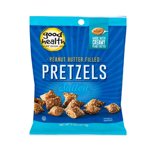 Good Health Salted Peanut Butter Pretzels – 142G Snack Pack 1