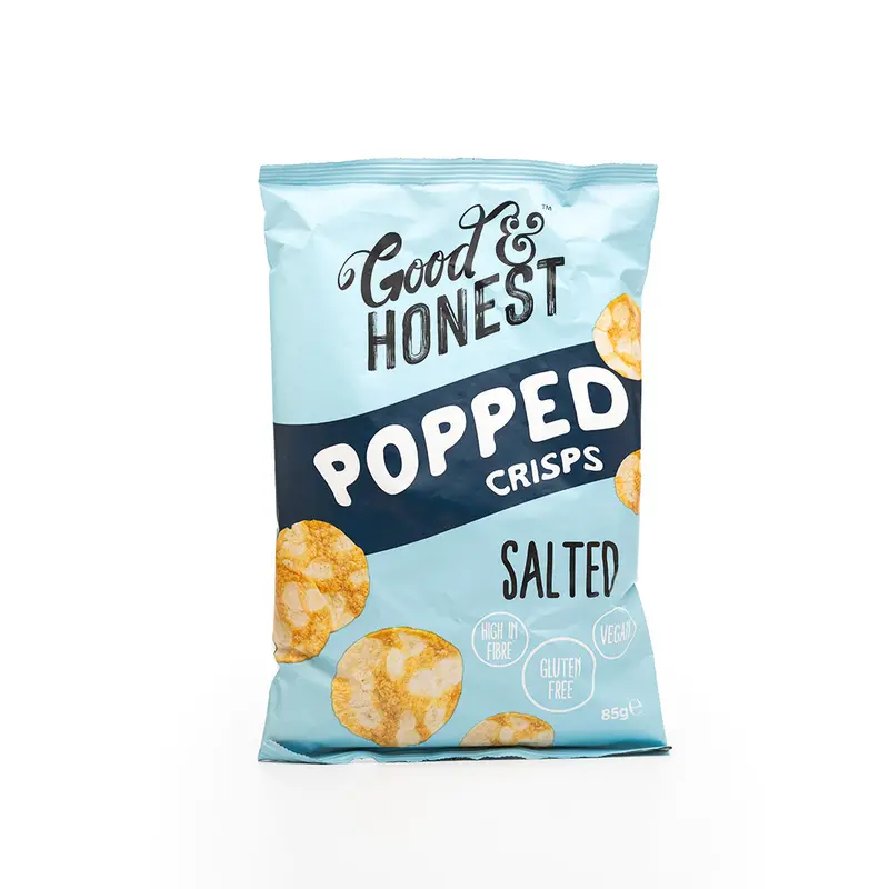 Good & Honest Salted Popped Protein Crisps (85G) – High-Protein, Baked Snack 1