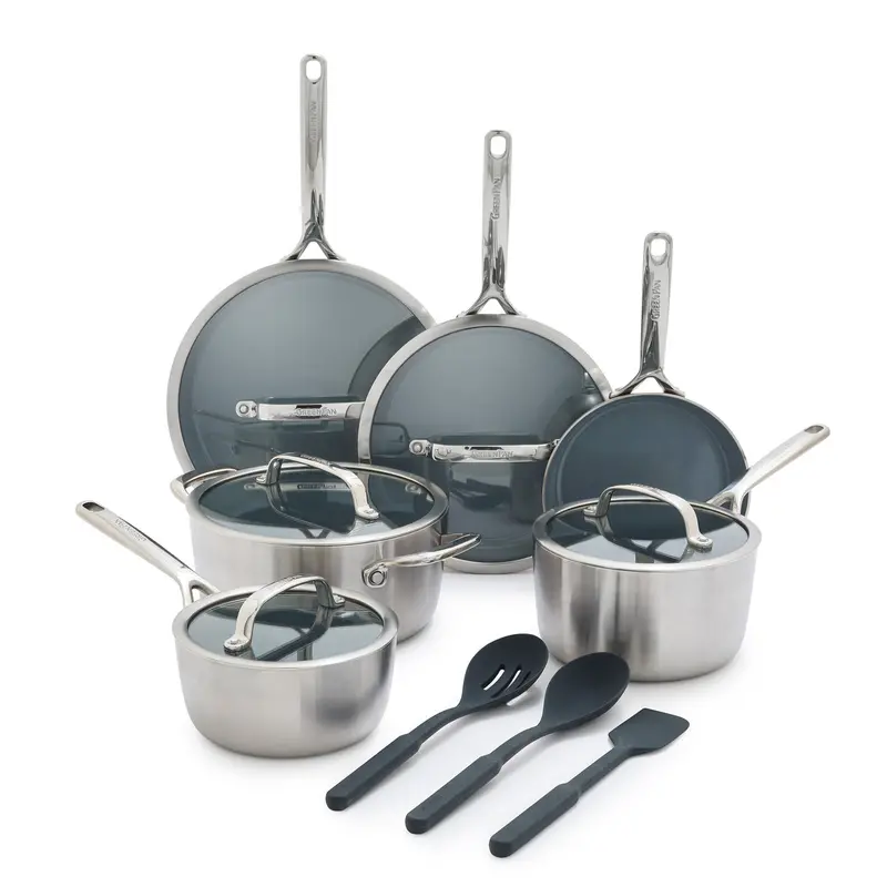 Gp3 Thermolon 14-Piece Ceramic Nonstick Cookware Set With 9G Coating 1