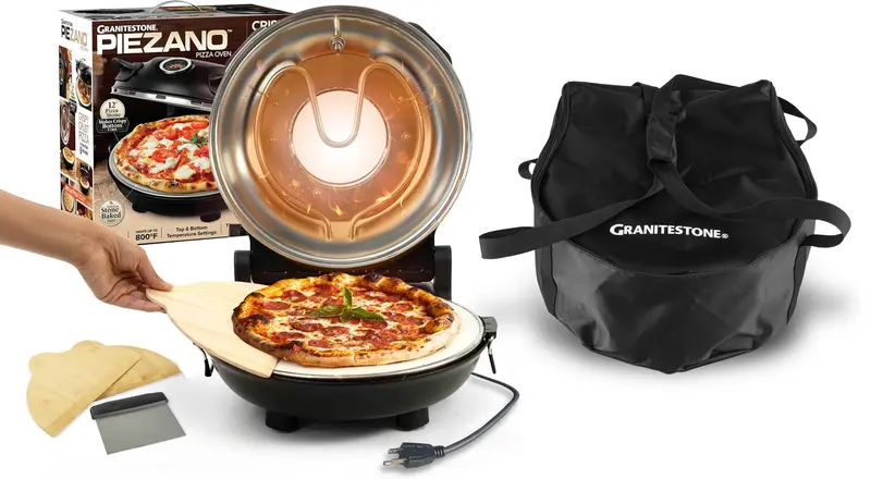Granitestone Piezano Countertop Pizza Oven – Complete Kit With Carry Case 1