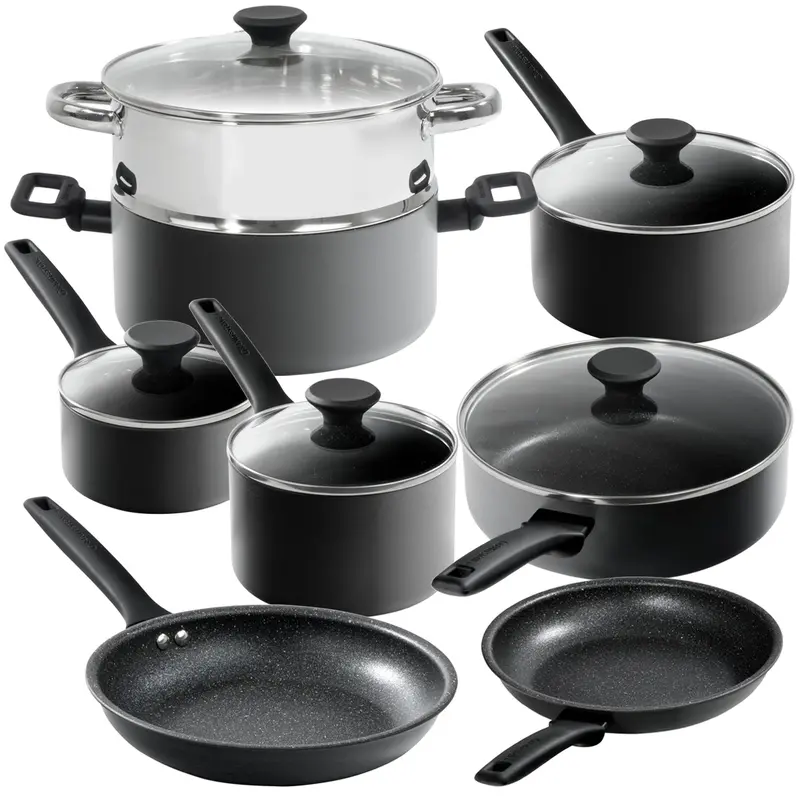 Granitestone Pro Premier 13-Piece Stovetop Cookware Set – Hard-Anodized With Soft-Grip Handles 1