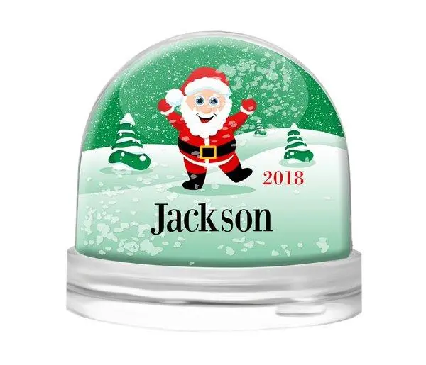 Green Snow Globe – Animated Winter Scene 1