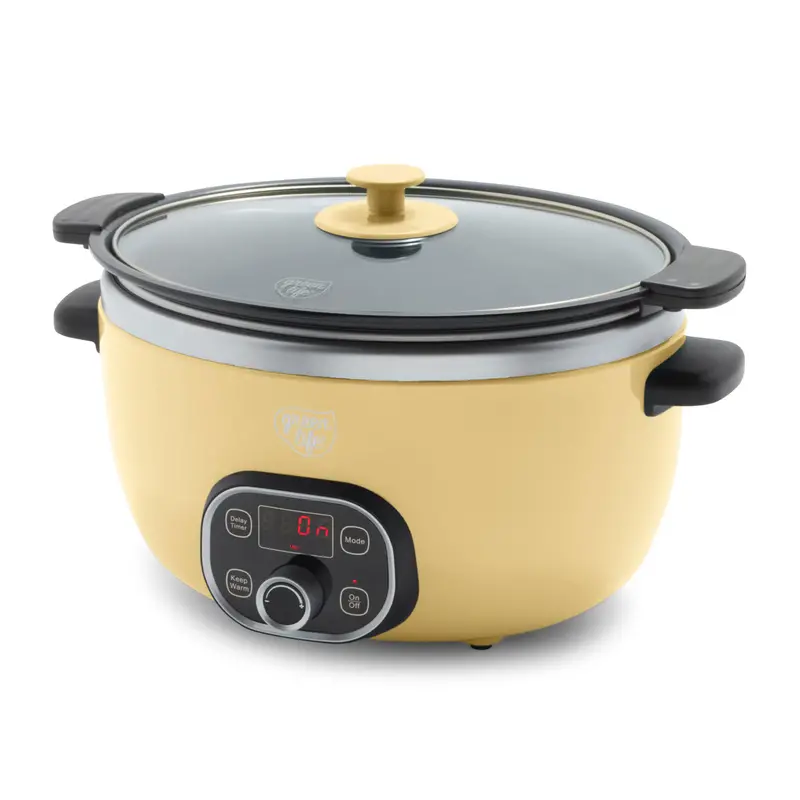 Greenlife Healthy 6-Qt Slow Cooker – Butter Yellow 1