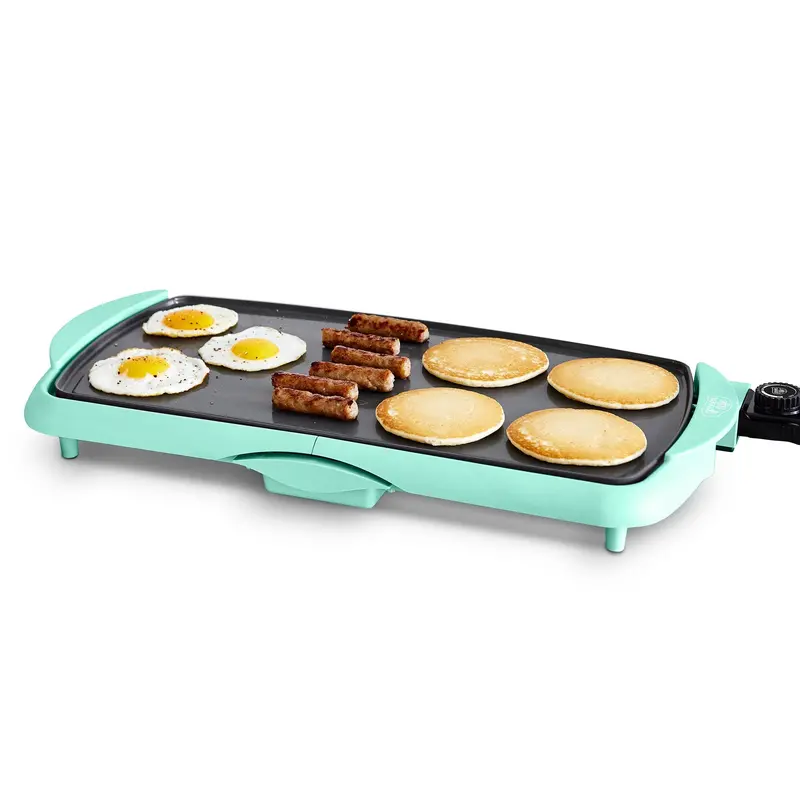 Greenlife Healthy Griddle Xl – Extra-Large Nonstick Cooking Surface – Turquoise Blue 1