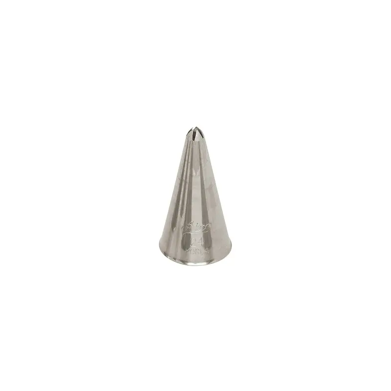 Gusta Supplies #24 Closed Star Piping Tip – Stainless Steel, Medium-Sized Star For Decorative Borders 1