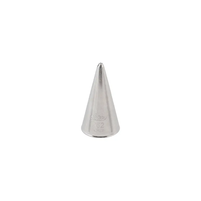 Gusta Supplies #262 Closed Star Piping Tip – Stainless Steel For Swirls & Ruffles 1