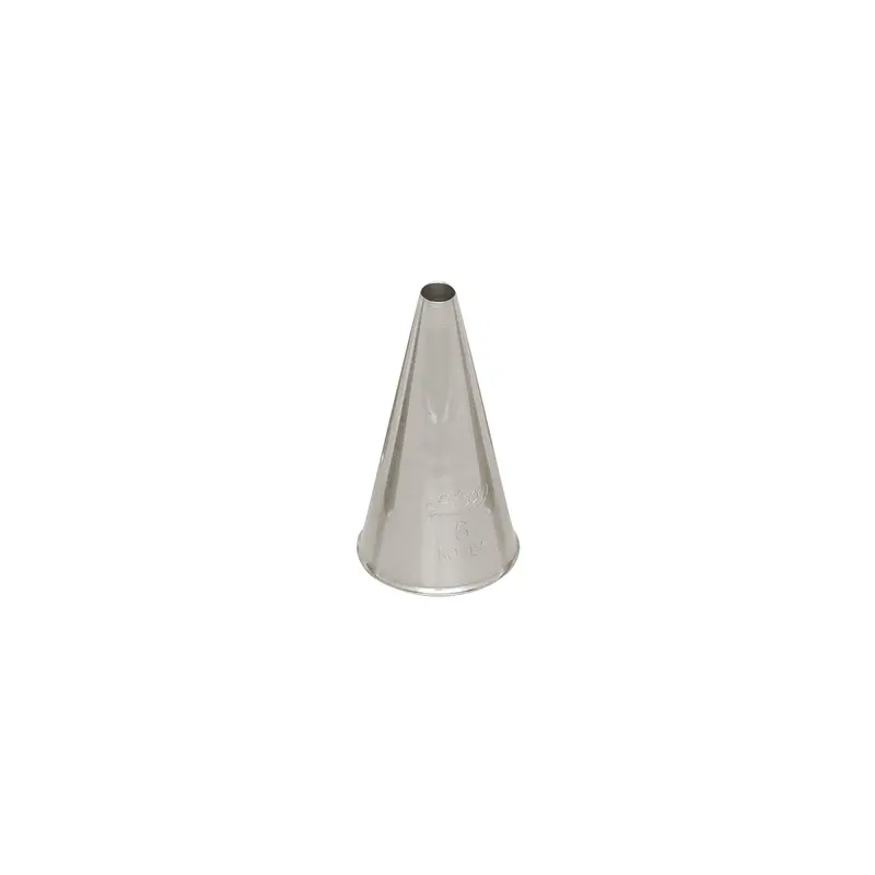 Gusta Supplies #6 Round Piping Tip – Medium-Size Stainless Steel For Versatile Icing 1