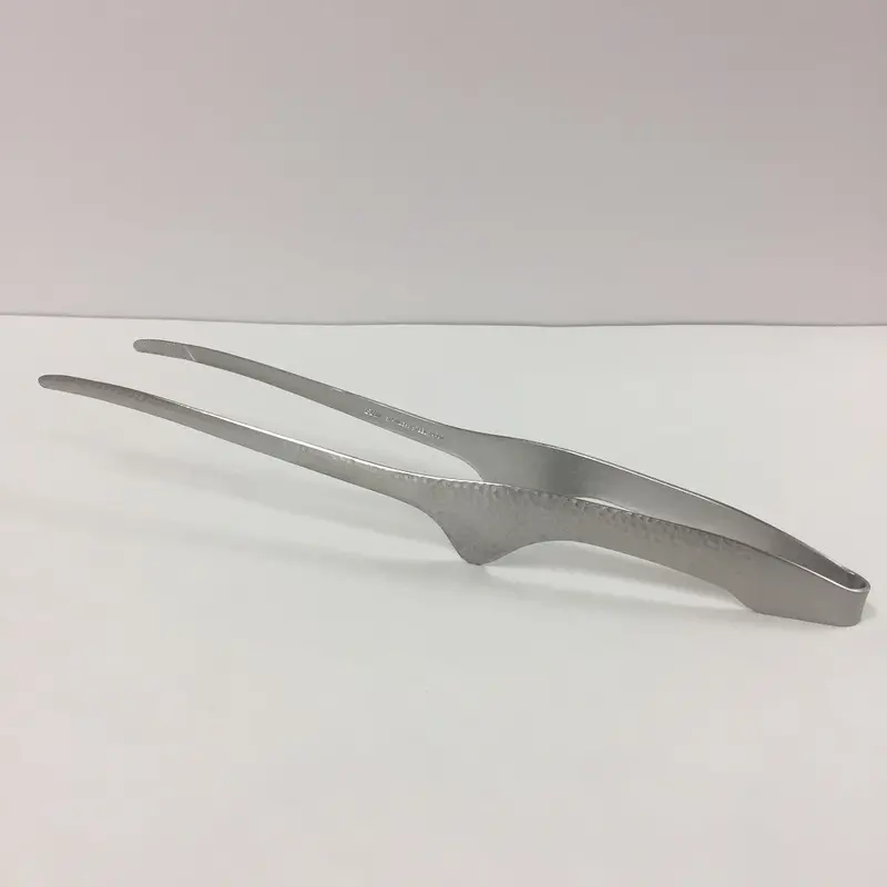 Hammered Eye Clever Tongs – Stainless Steel Precision Grip 1