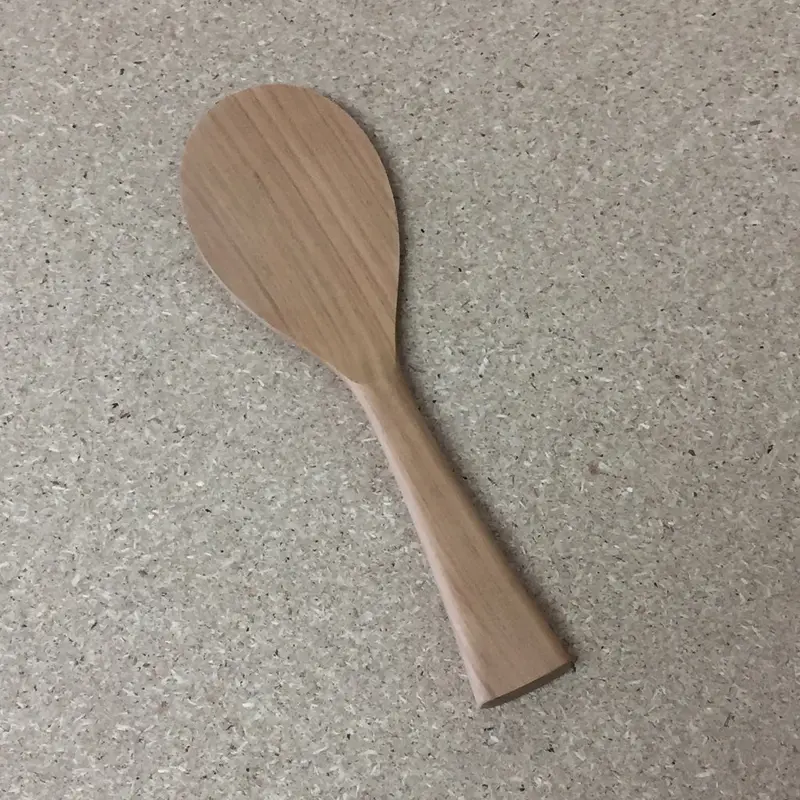 Handcrafted Wooden Rice Paddle – 8.12-Inch Traditional Shiruashi Spatula 1