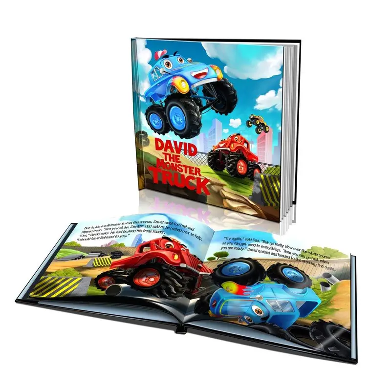 Hardcover Monster Truck Adventure Book For Kids 1