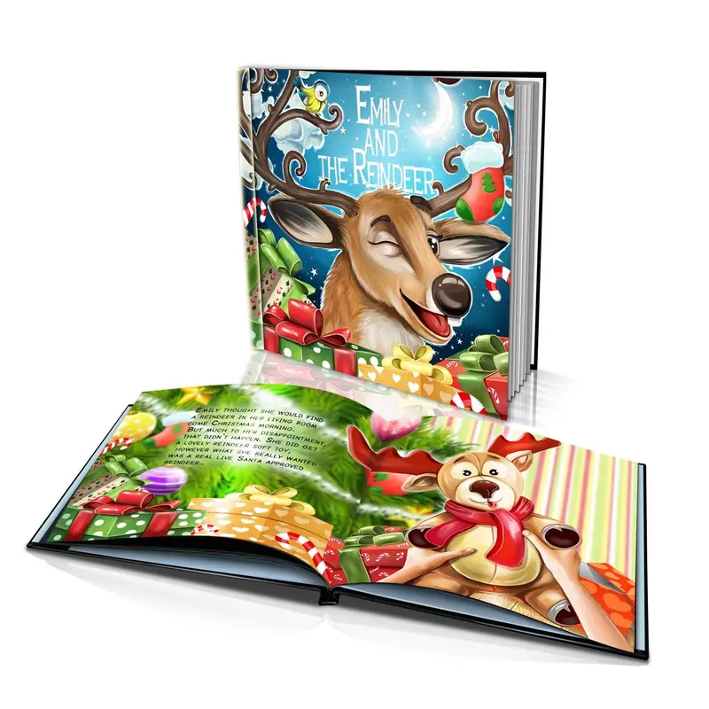 Hardcover Santa'S Reindeer Storybook For Christmas Eve 1