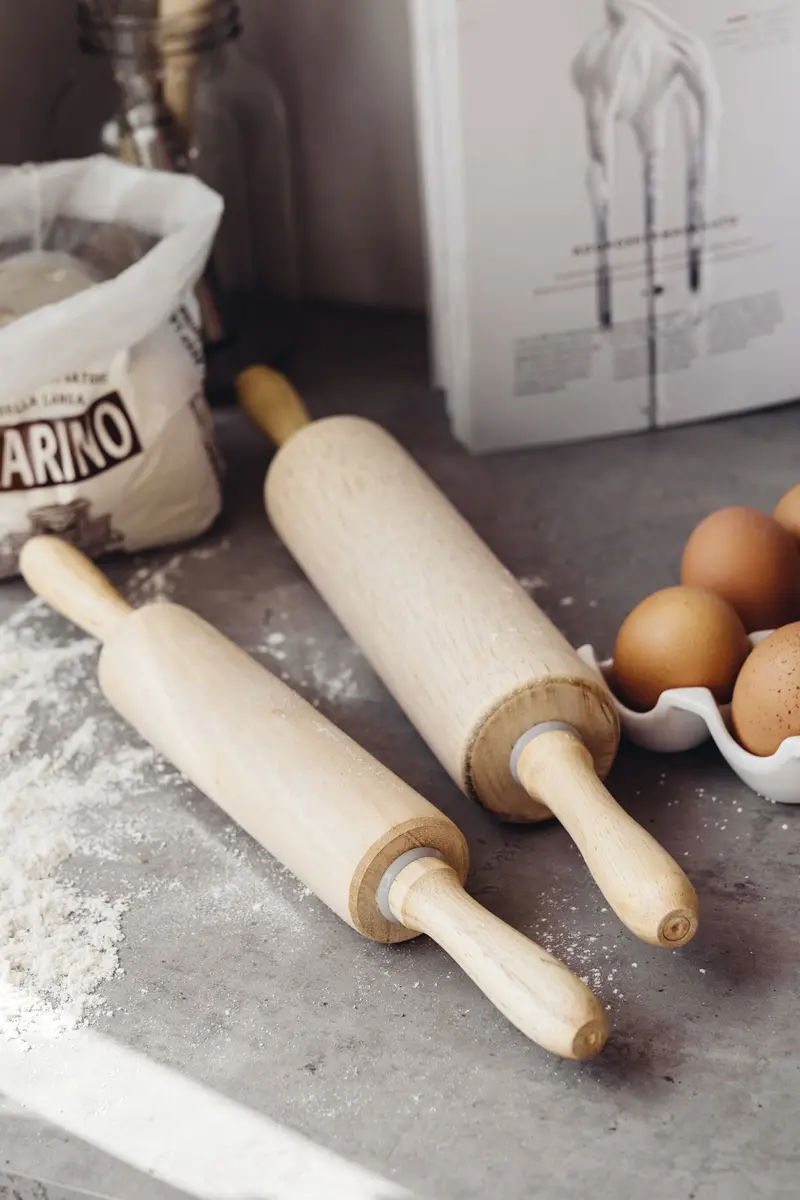 Hardwood Rolling Pin – 22.5 Cm Barrel / 43 Cm Overall Length 1