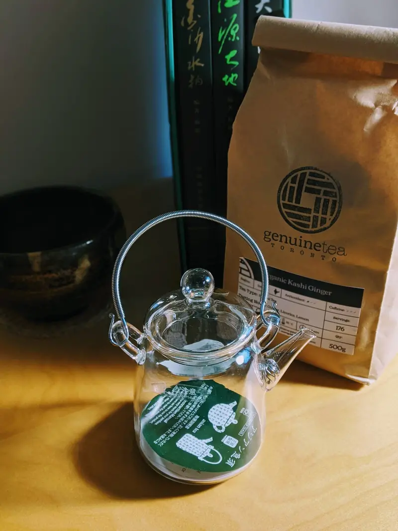 Hario Asian-Style Cylindrical Glass Tea Pot 1