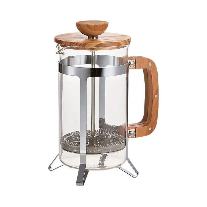 Hario Olive Wood French Press – 4-Cup Capacity, Eco-Friendly Design 1