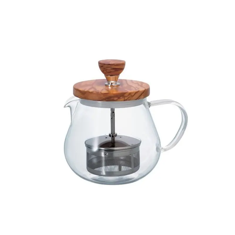 Hario Olive Wood Tea Server – 450Ml Handcrafted Pour-Over Vessel 1