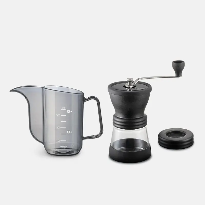 Hario Skerton N Grinder + V60 Air Drip Kettle Bundle 1