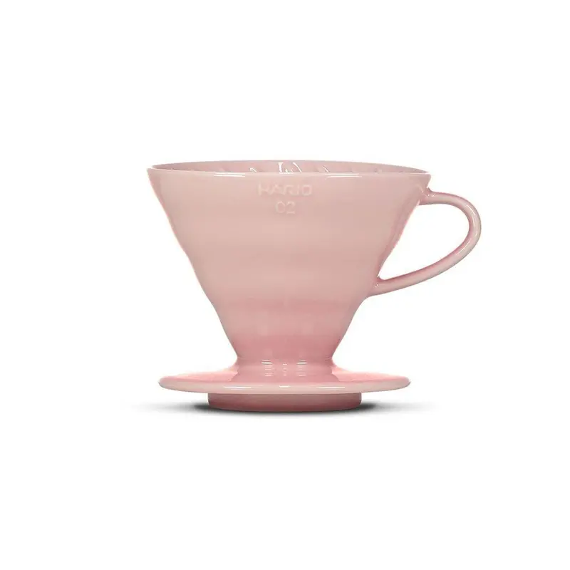 Hario V60 Ceramic Dripper – Size 02 In Soft Pink Glaze 1