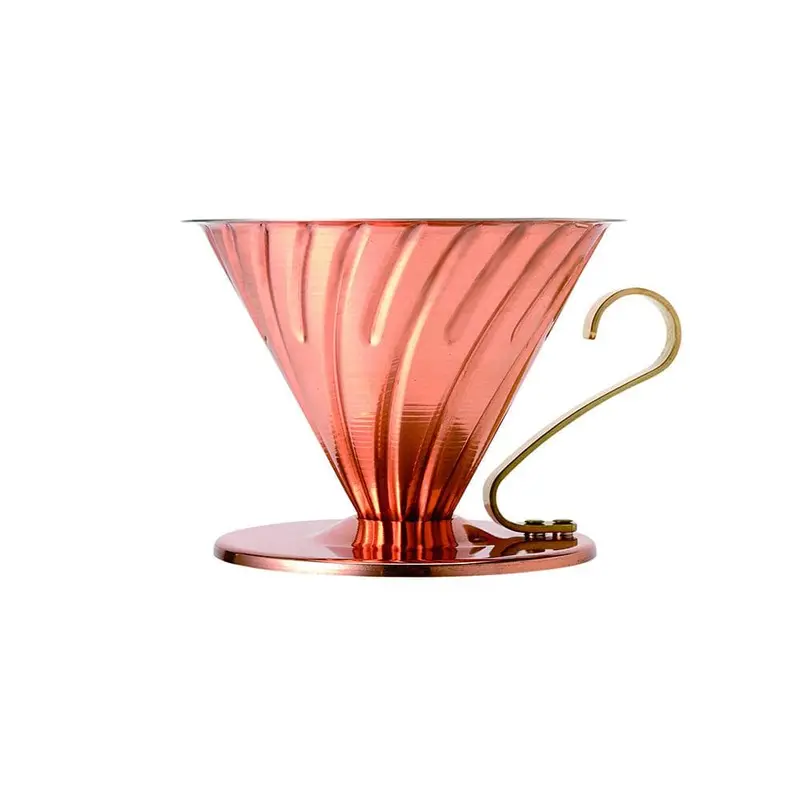 Hario V60 Copper Dripper – Size 02, Handcrafted Metal Brewer 1