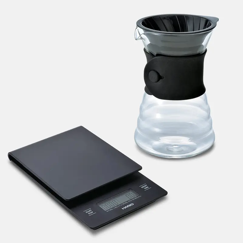 Hario V60 Glass Decanter Pour-Over Coffee Bundle 1
