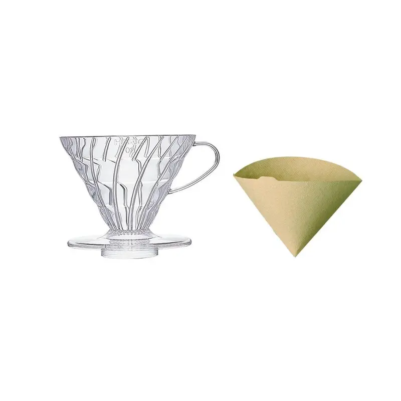 Hario V60 Plastic Coffee Dripper – Size 02 With 40 Free Filter Papers 1