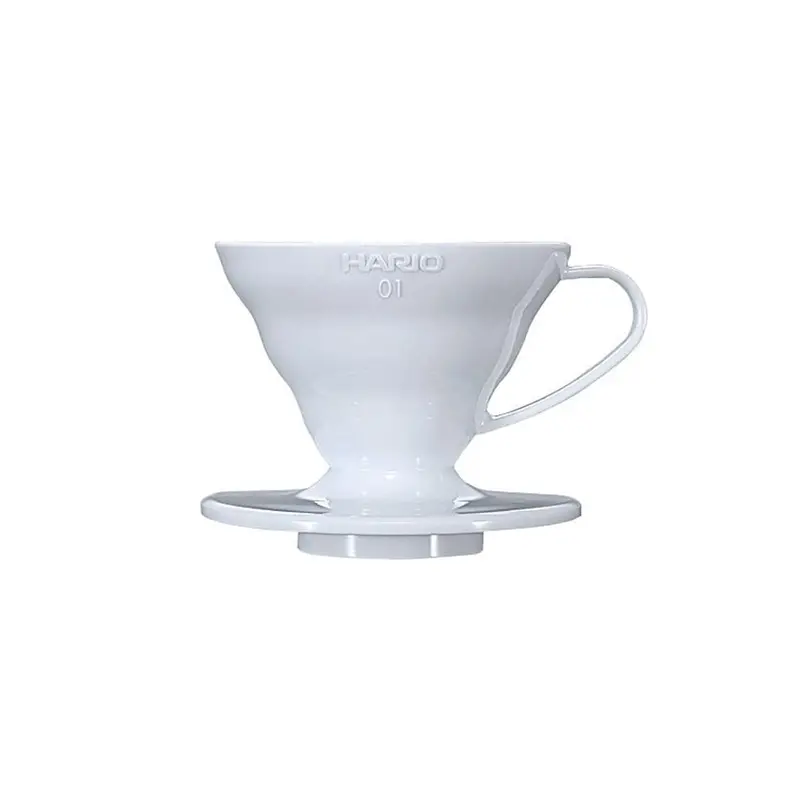 Hario V60 Plastic Dripper – Size 01 In Clean White 1