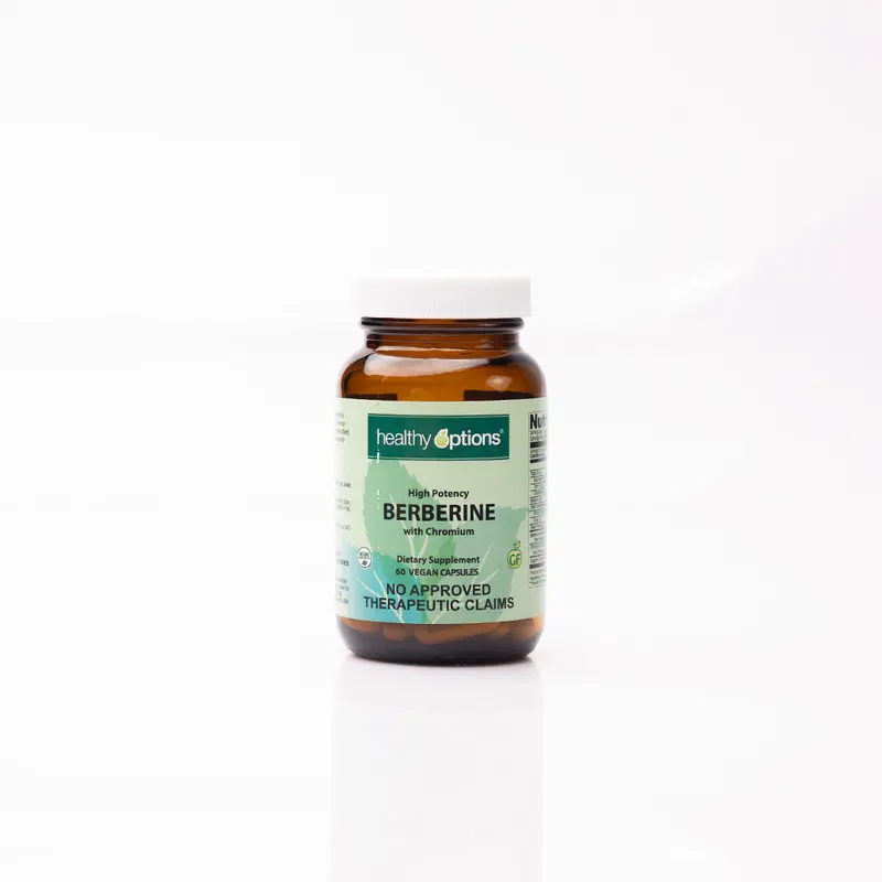 Healthy Options Berberine + Chromium Formula – Vegan Capsules (60) 1