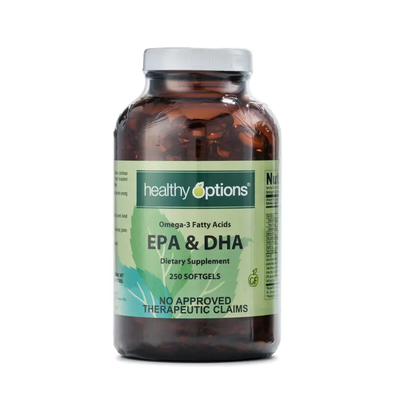 Healthy Options Omega-3 Epa & Dha Softgels – 250 Count 1