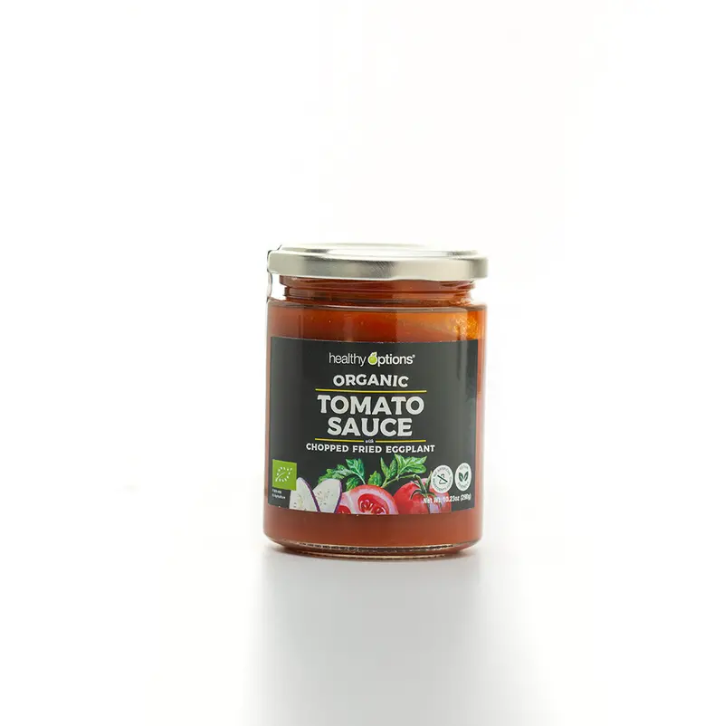Healthy Options Organic Eggplant Marinara Sauce – 290G Plant-Based Pasta Sauce 1