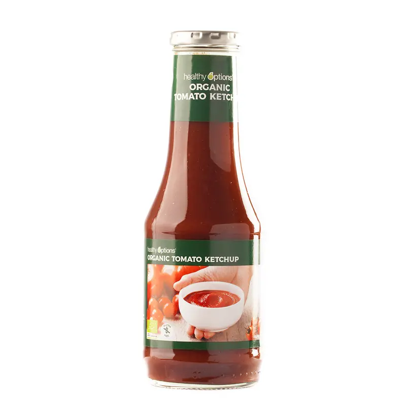 Healthy Options Organic Tomato Ketchup – Low-Sugar, No Artificial Additives (530G) 1