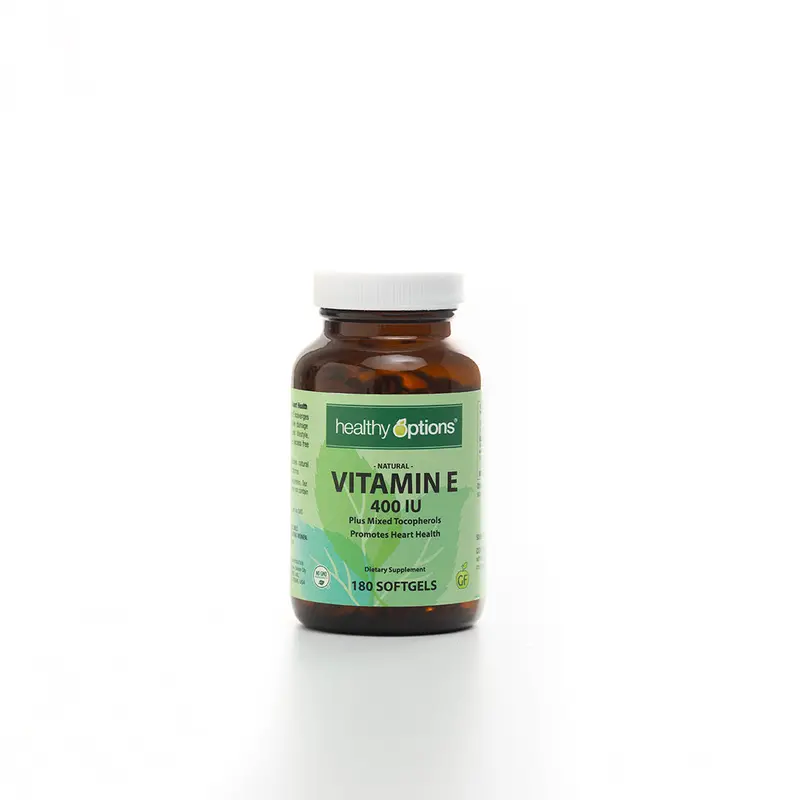Healthy Options Vitamin E Complex (400 Iu, 180 Softgels) – Mixed Tocopherols Formula 1