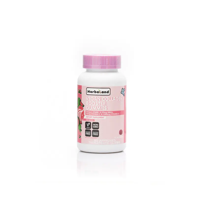 Herbaland Vegan Collagen Support Gummies – Biotin & Vitamins, 90 Count 1