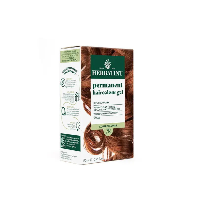 Herbatint Copper Blonde Permanent Hair Dye – Shade 7R, 170Ml 1