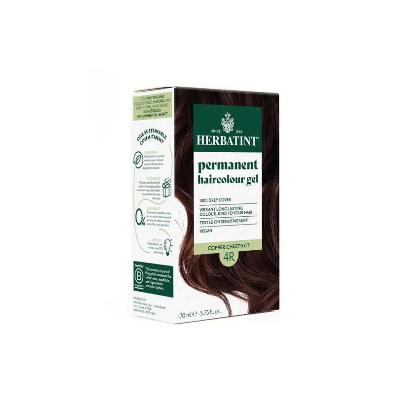 Herbatint Copper Chestnut Permanent Hair Color (4R, 170 Ml) 1