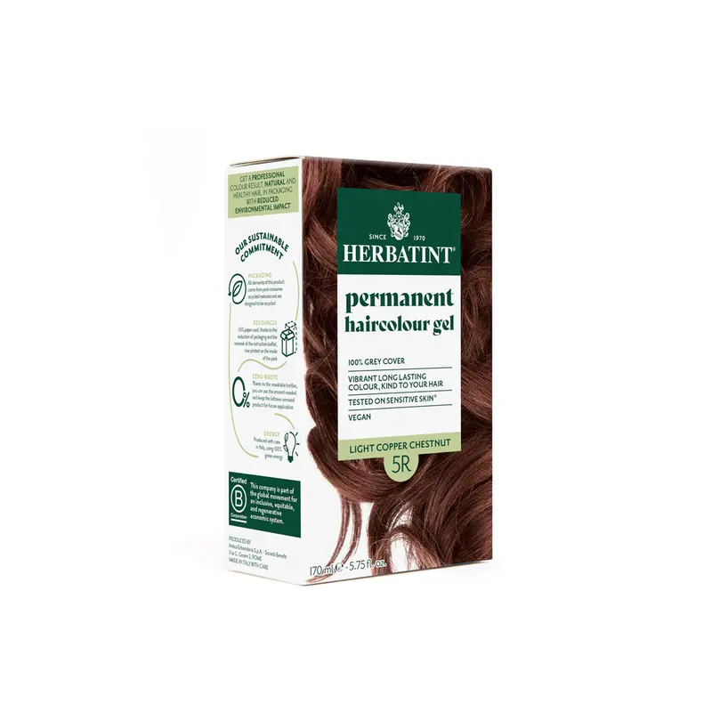 Herbatint Light Copper Chestnut Permanent Hair Color (5R, 170 Ml) 1