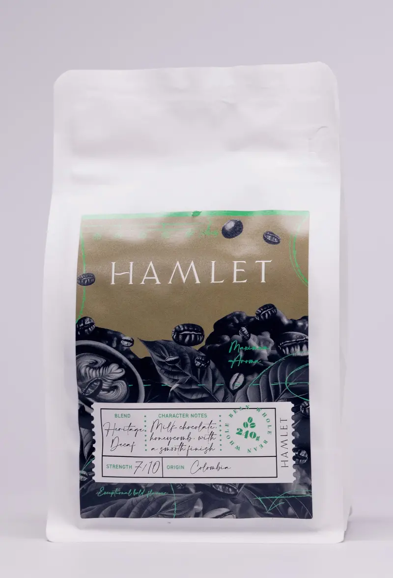 Heritage Decaf Whole Bean Coffee – Premium Roasted 1