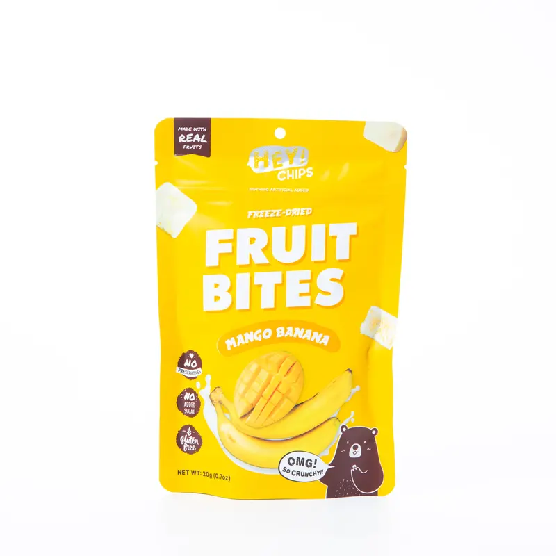 Hey! Chips Freeze-Dried Mango & Banana Bites – 20G 1