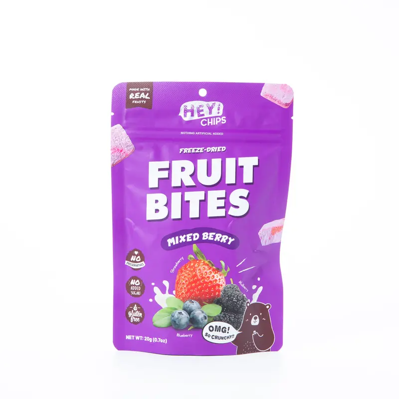 Hey! Chips Freeze-Dried Mixed Berry Bites – 20G 1