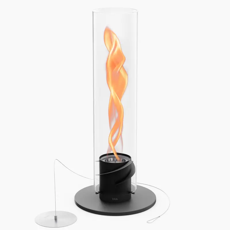 Höfats Spin 1500 Portable Tabletop Fireplace In Matte Black 1