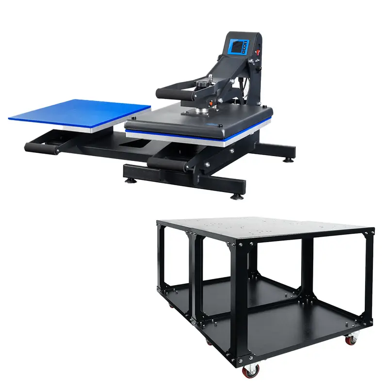 Hpn Black Series 16" × 20" Dual-Station Auto-Open Heat Press With Stand Kit 1