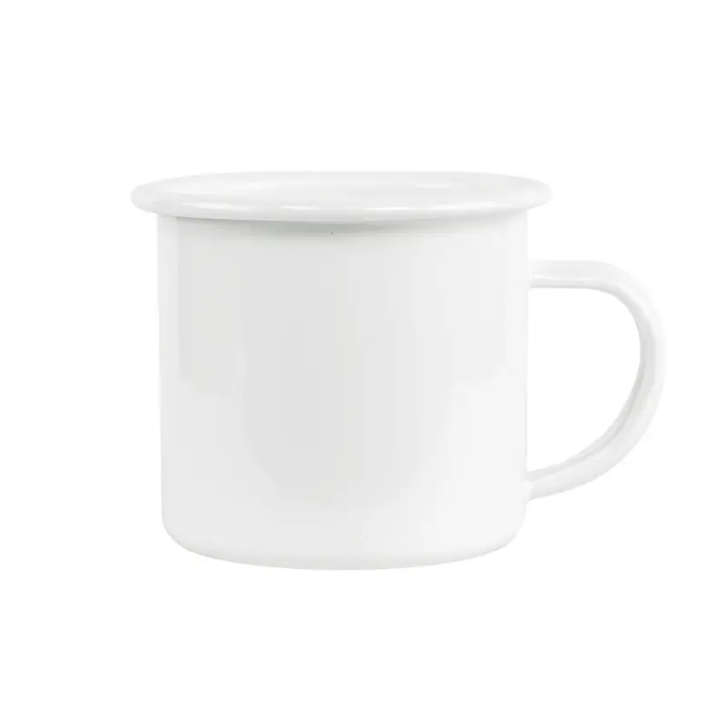 Hpn Sublicraft 12 Oz. White-Rimmed Sublimation Enamel Mug – Case Of 48 1