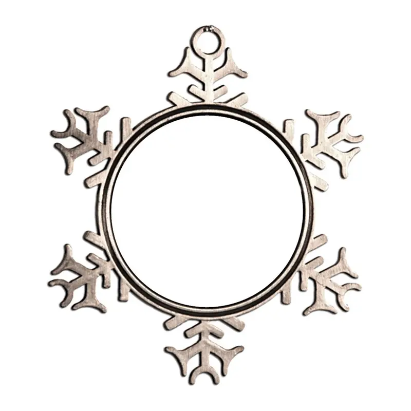 Hpn Sublicraft 2.75" X 3" Pewter Snowflake Ornament With Sublimatable Insert – Bulk Pack Of 240 1