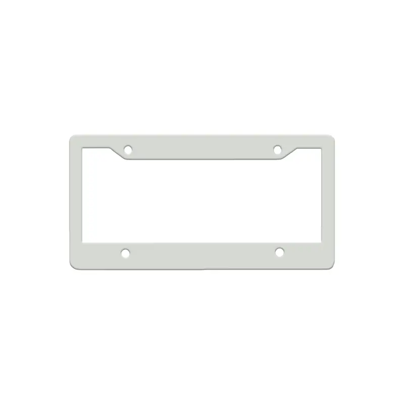Hpn Sublicraft Gloss-White Aluminum License Plate Frame 1