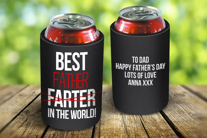 Insulated Stubby Cooler For Dad – 'Best Father' Personalized 1