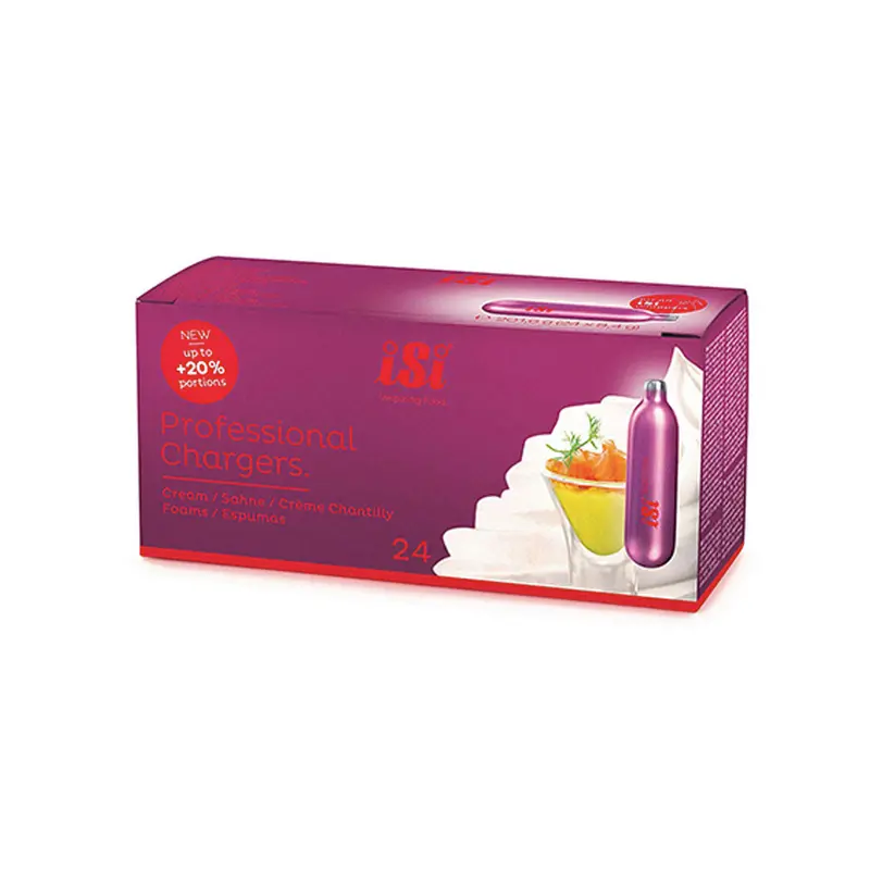 Isi Professional N₂O Cream Chargers – 8.4G, Pack Of 24 (Bulk) 1