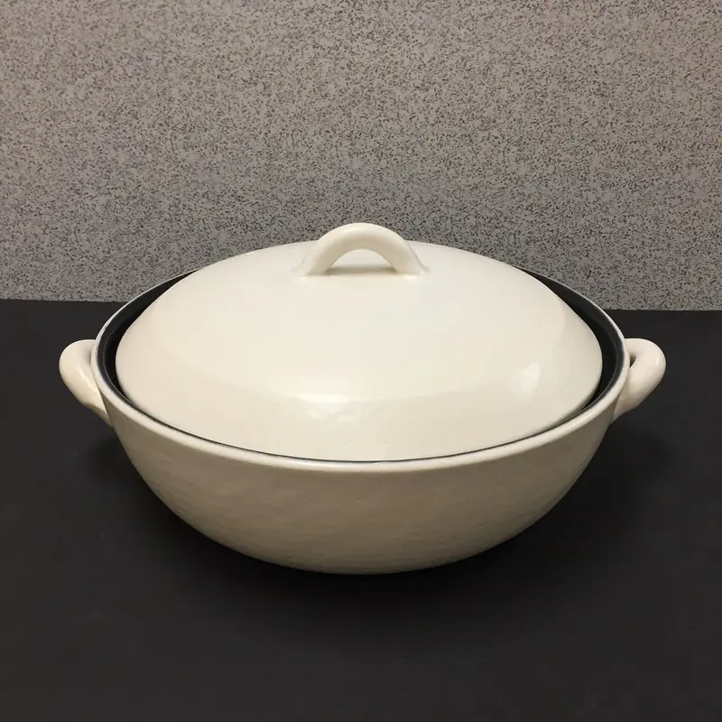 Ivory-Tone Induction-Safe Donabe Cooking Pot 1