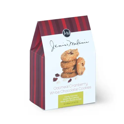 J&M Cranberry & White Chocolate Oatmeal Cookies – 71G Soft-Baked Treat 1