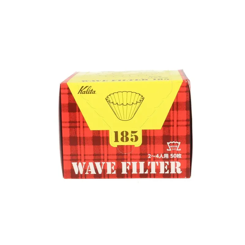 Kalita Wave #185 White Paper Coffee Filters – 50-Count Pack 1