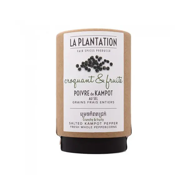 La Plantation Organic Kampot Pepper – Freshly Salted Whole Peppercorns 1