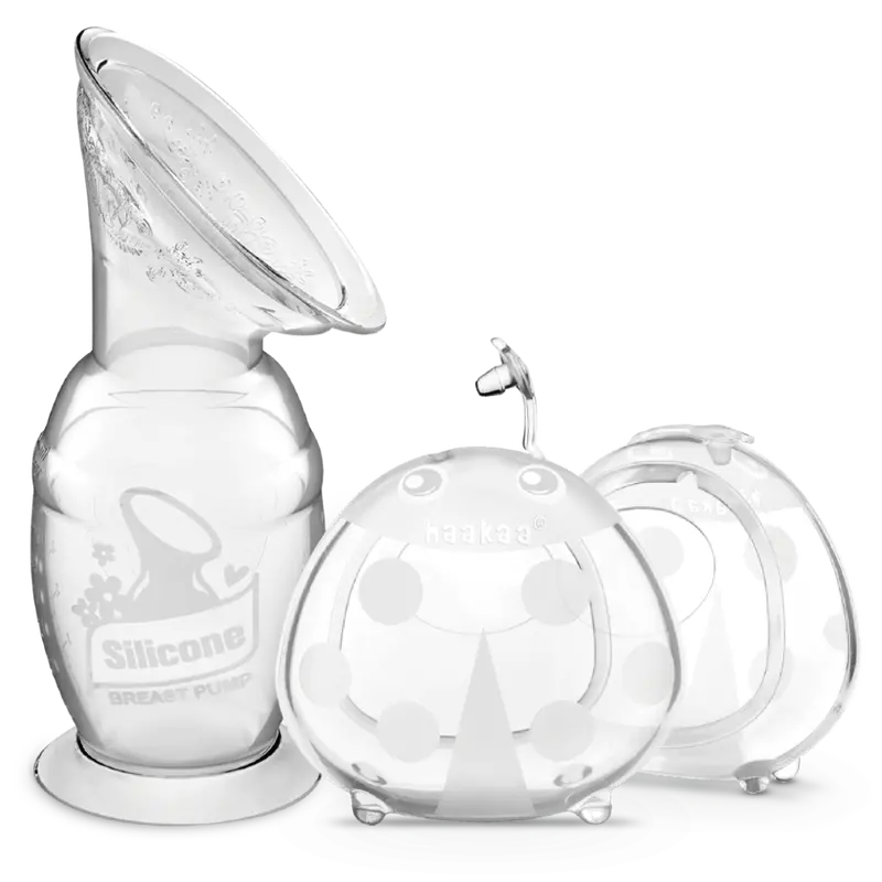 Ladybug-Themed Silicone Milk Collectors And Pump Kit 2