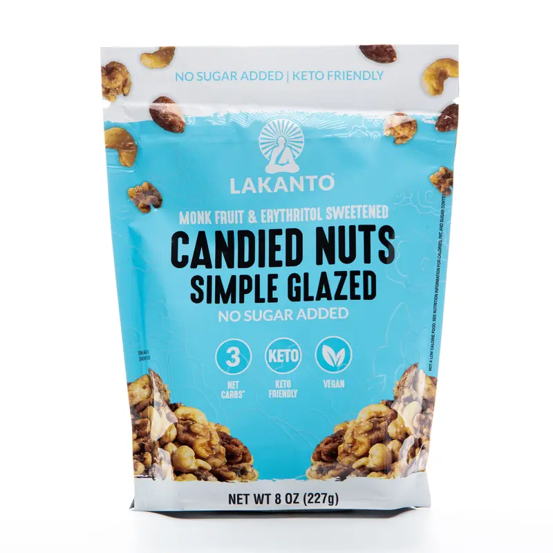 Lakanto Simple Glazed Candied Nuts – 227G Keto-Friendly Snacking Mix 1